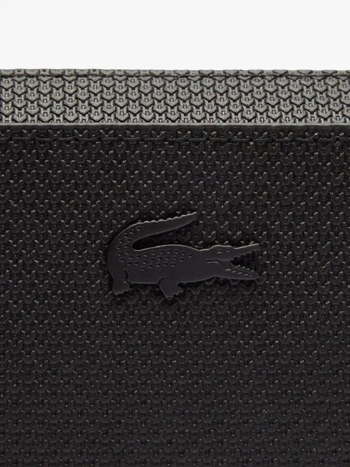 Lacoste Zipper Pouch met Textured Leer 7/7
