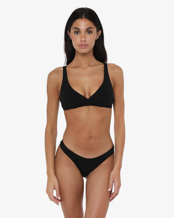 Bas de maillot de bain femme vert aqua en matière synthétique pour la natation