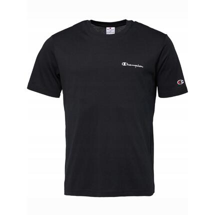 KOSZULKA męska CHAMPION t-shirt bawełniany sportowa czarna