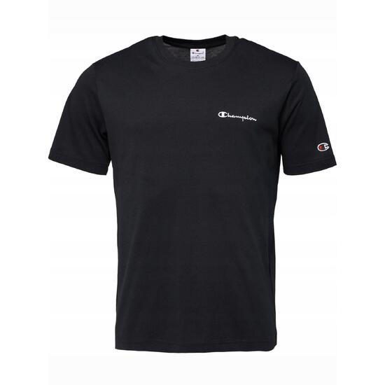KOSZULKA męska CHAMPION t-shirt bawełniany sportowa czarna