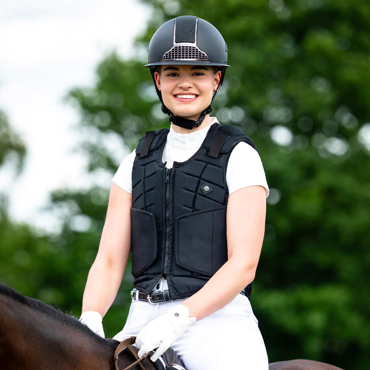 Chaleco de protección para la equitación QHP QHP Decathlon