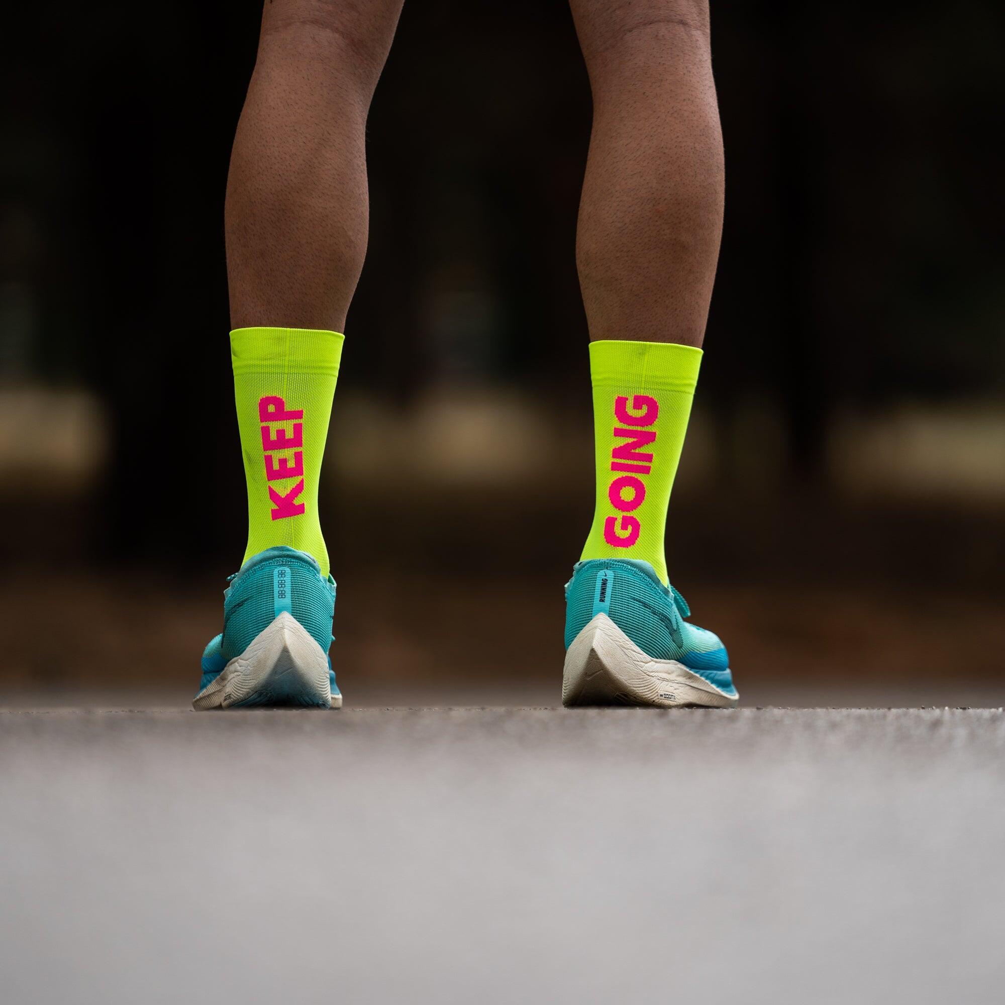 KEEP GOING YELLOW - CHAUSSETTE DE COURSE 2/5