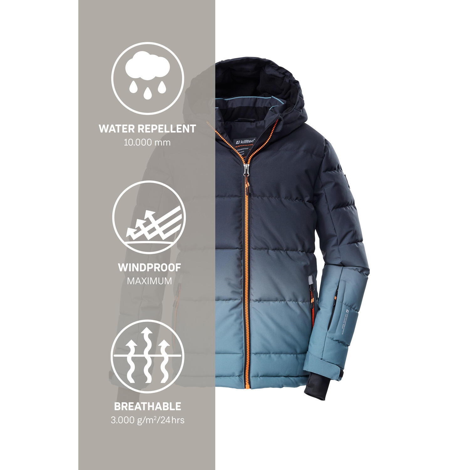 Chaqueta - Esquí - Acolchada - KSW 382 BYS - Smoke Blue/Black 6/6