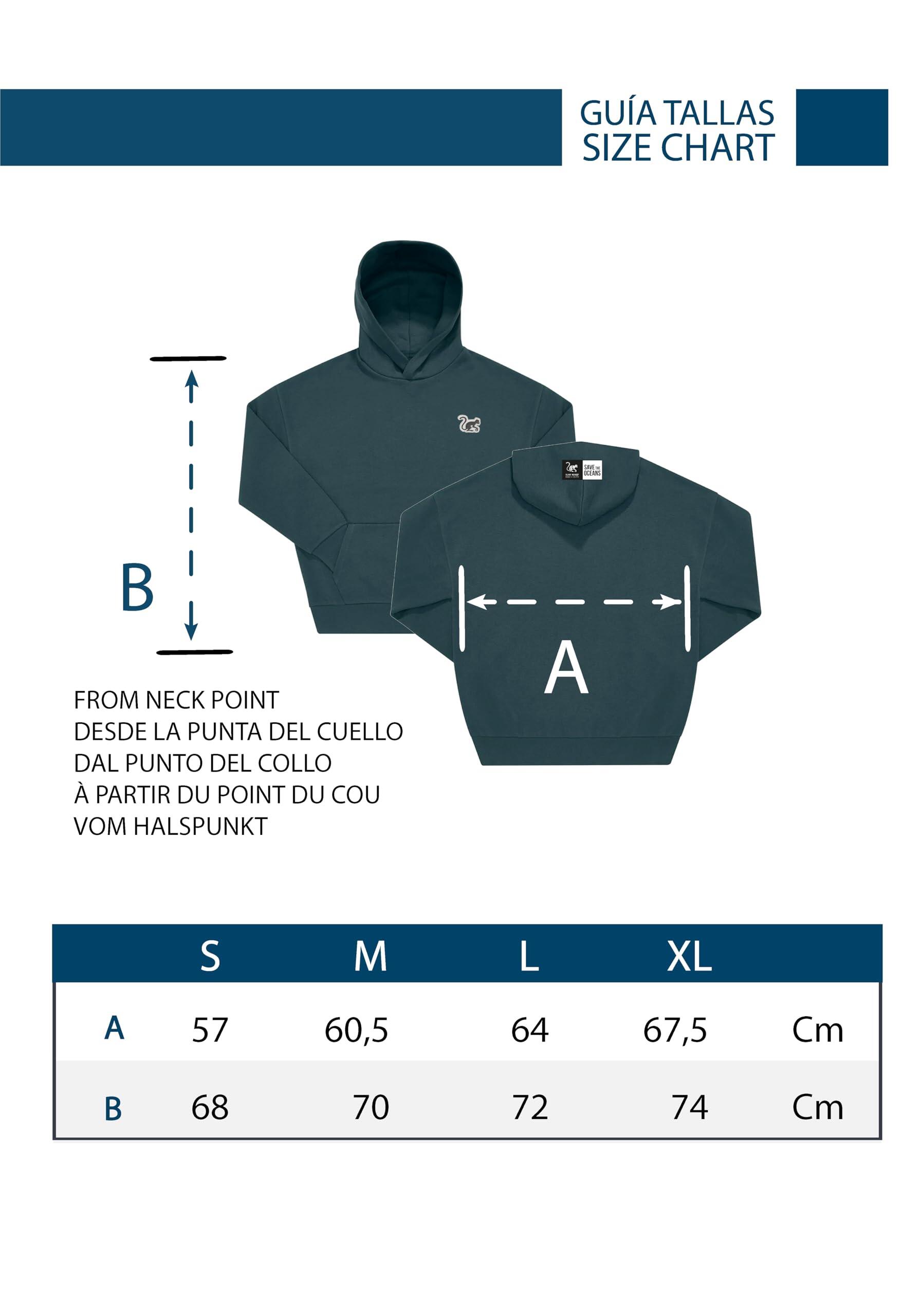 Sudadera - Oversize / Capucha / Adulto (Teal ) 3/6