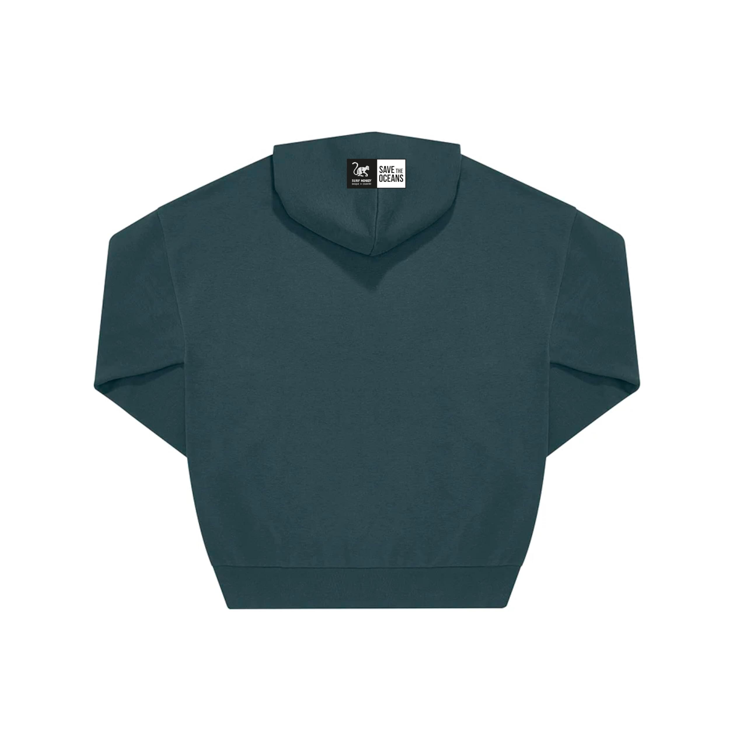 Sudadera - Oversize / Capucha / Adulto (Teal ) 2/6