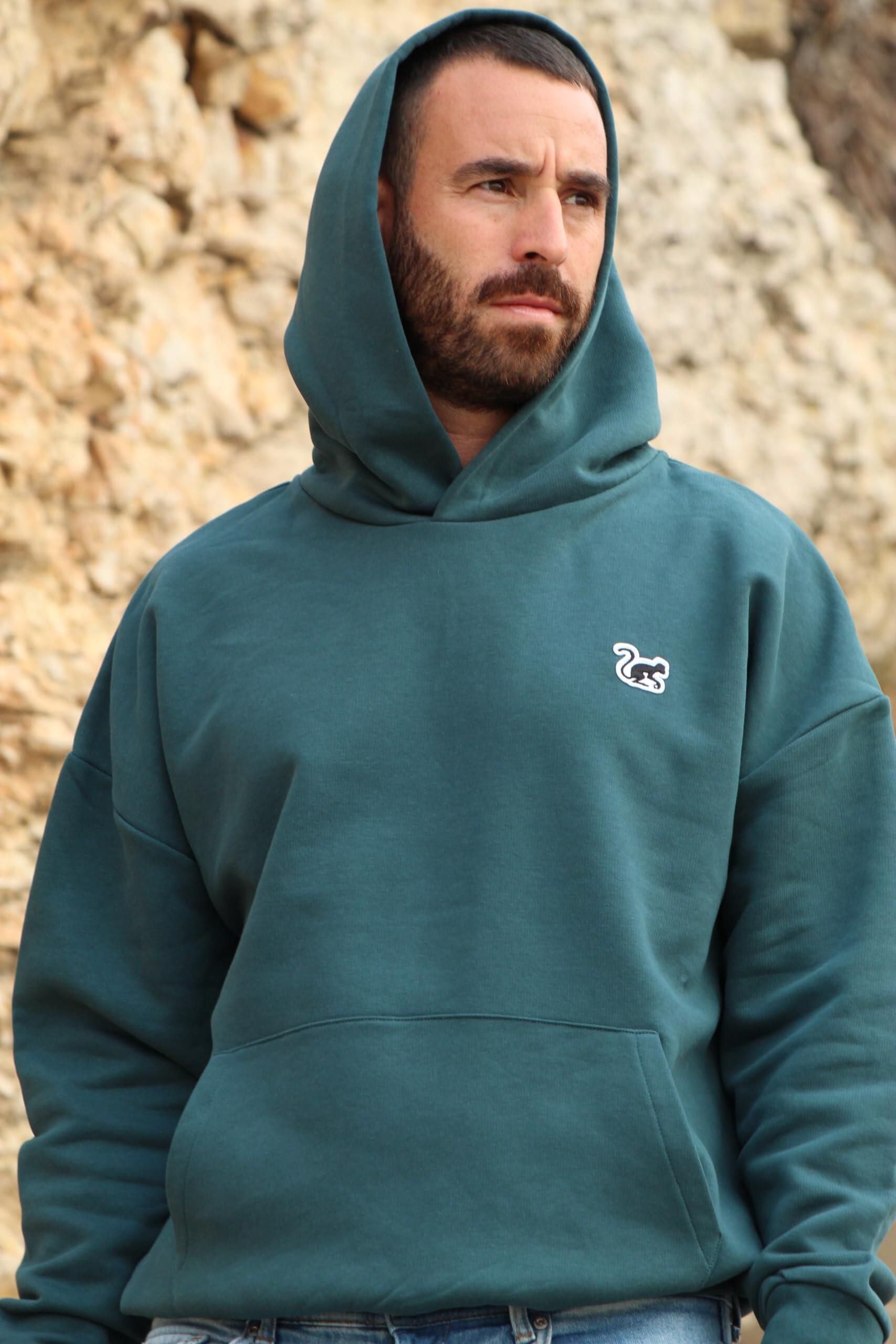 Sudadera - Oversize / Capucha / Adulto (Teal ) 5/6