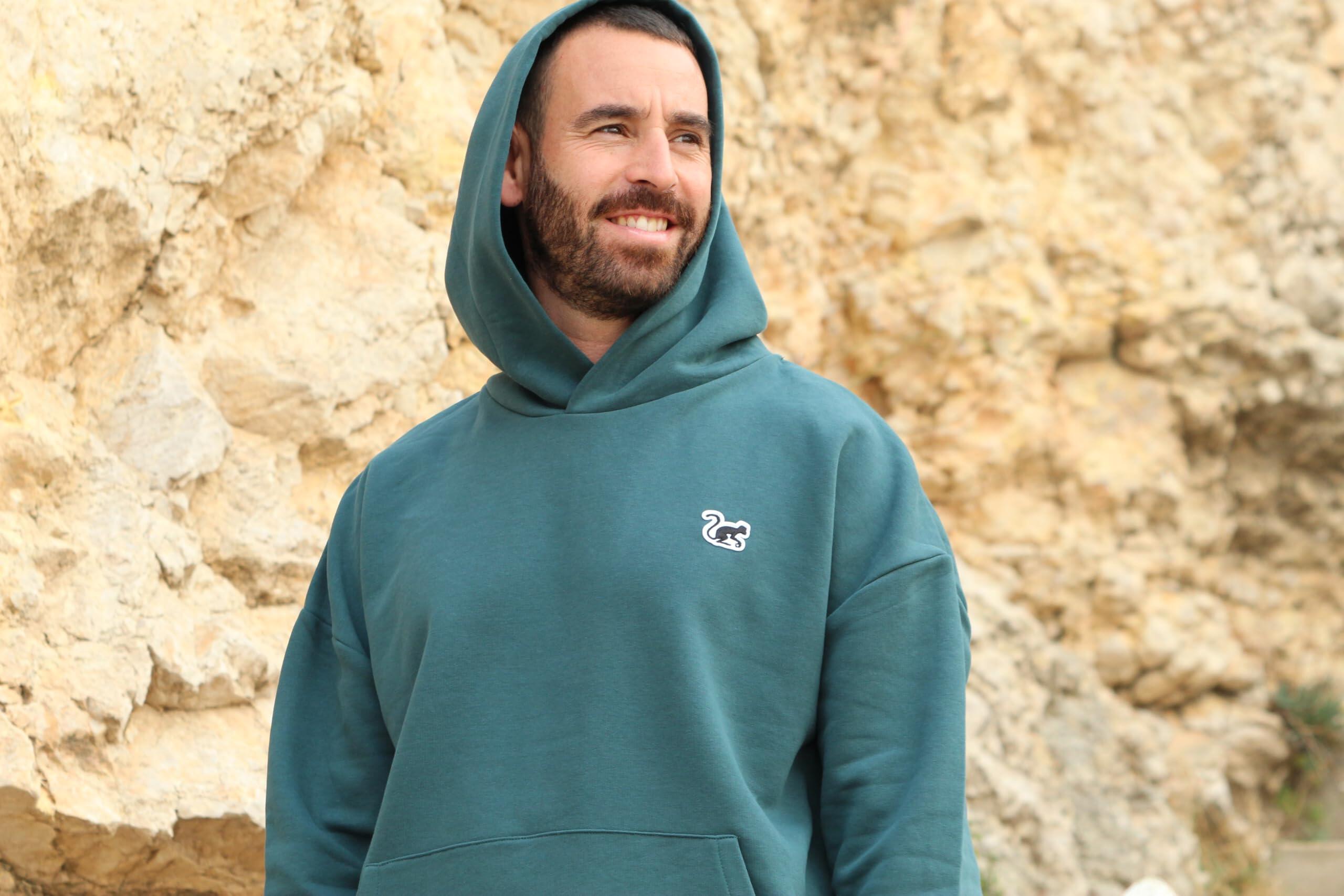 Sudadera - Oversize / Capucha / Adulto (Teal ) 4/6