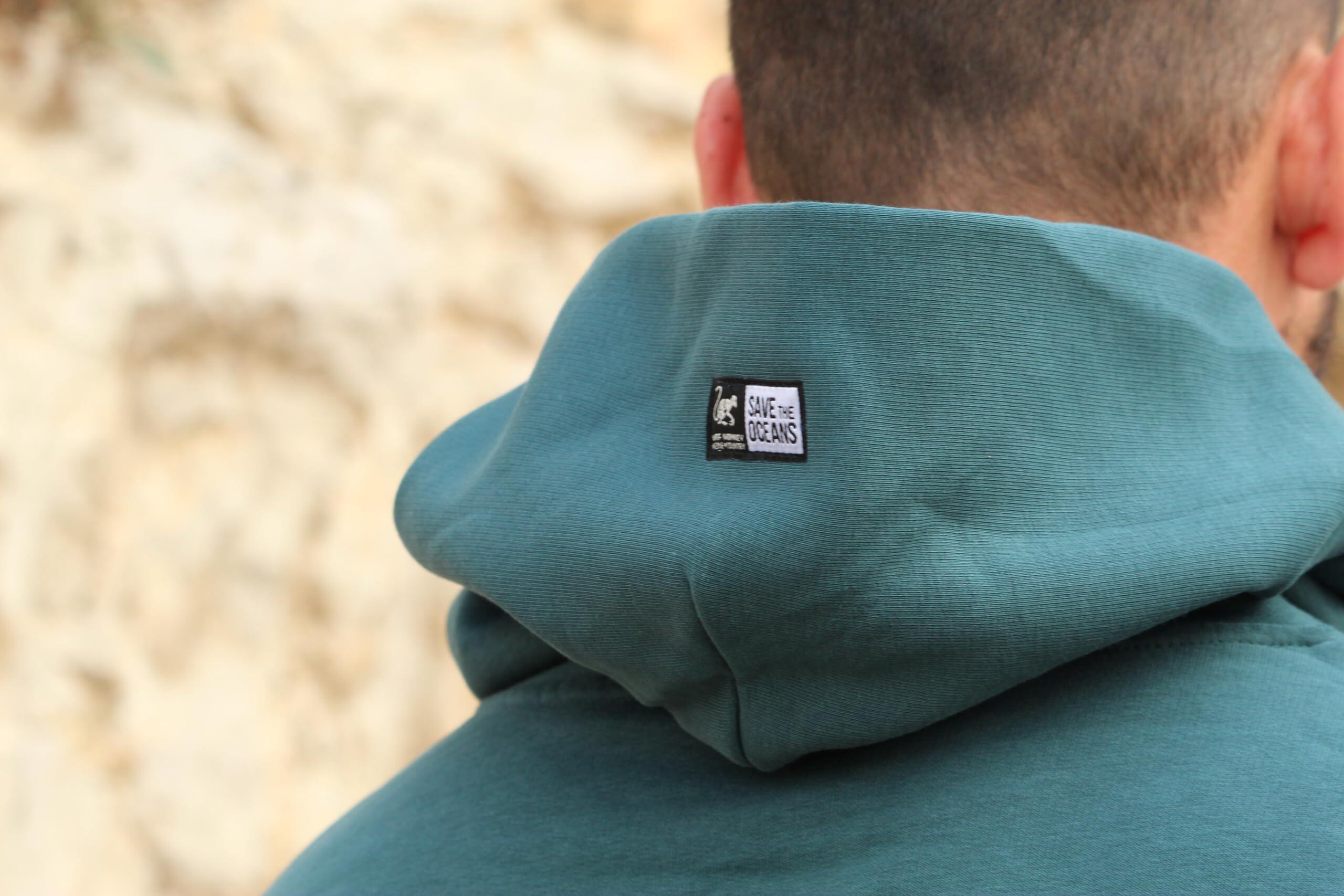 Sudadera - Oversize / Capucha / Adulto (Teal ) 6/6
