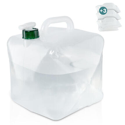 NATURBUMMLER ® 4er-Set 10l Wasserkanister Faltbar Outdoor [Co2-Neutral]