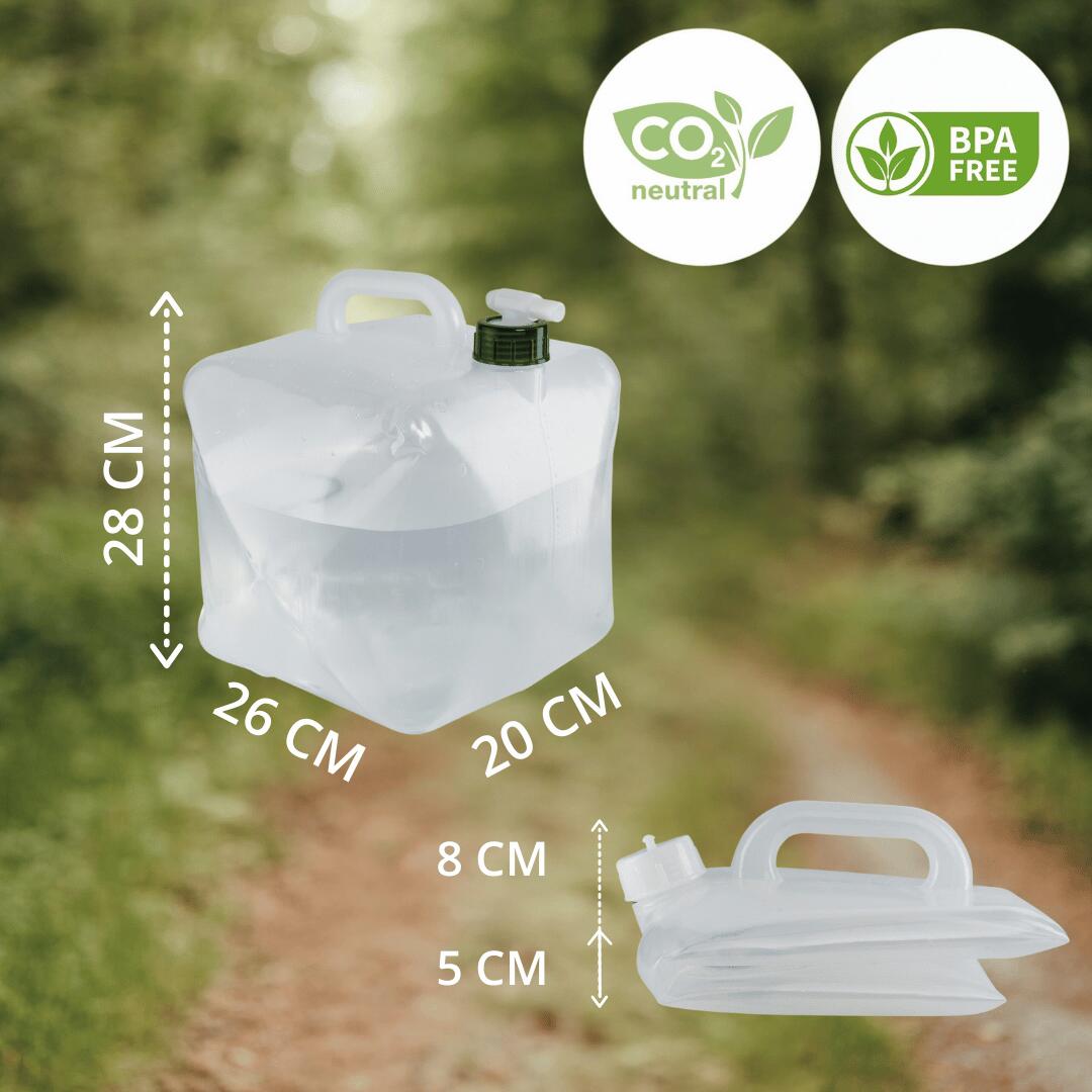 NATURBUMMLER ® 4er-Set 10l Wasserkanister Faltbar Outdoor [Co2-Neutral] 2/7