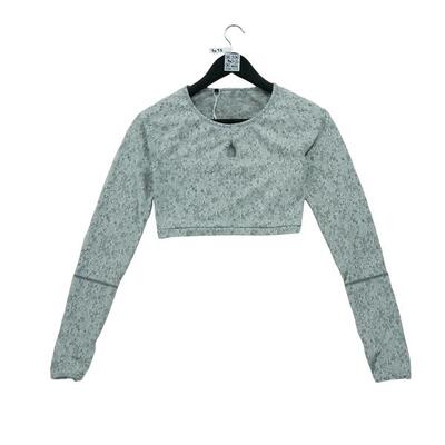 Second life - Damen Fitness Yoga Graues T-Shirt - Wie neu