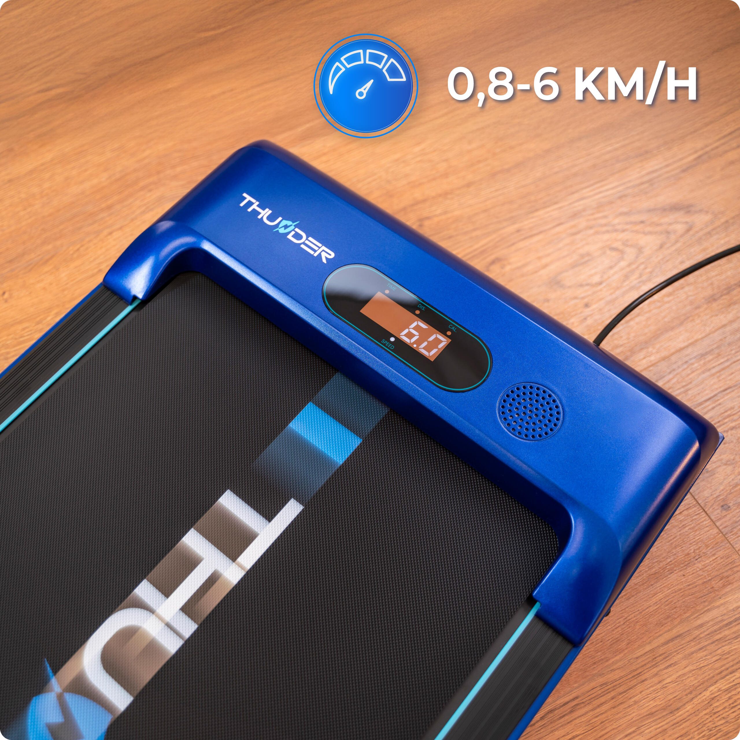 Tapis de course Thunder IDEA-BLUE 101x38cm 6km/h FitShow Bluetooth haut-parleur 6/7