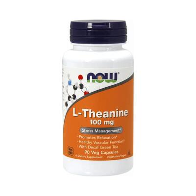 Now foods l-theanine 100mg (90) standard - aminozuren - aminozuur-mix