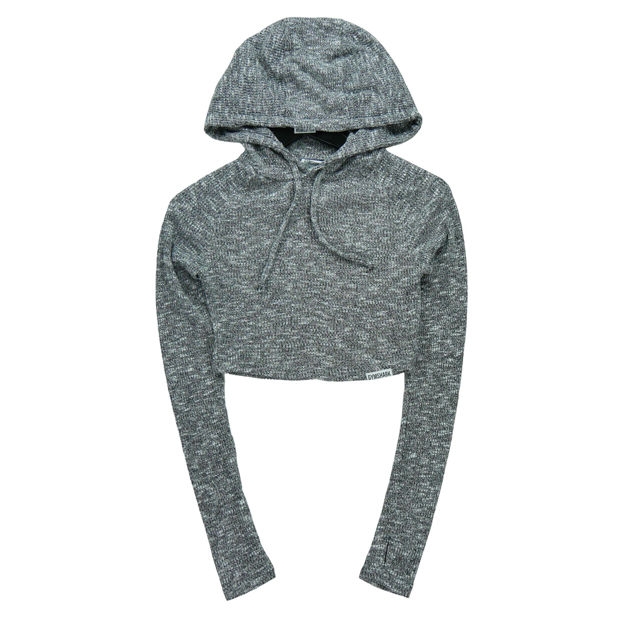 Segunda vida - moletom cropped cinza para mulheres - como novo