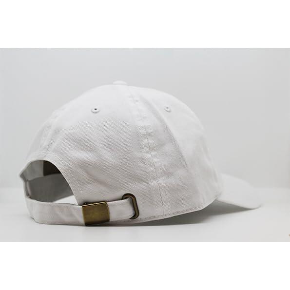 Casquette de baseball - Coton - Non structurée / Adulte / Taille unique (Blanc) 2/4