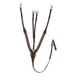 Collier de chasse pour cheval en y élastique avec boucles en inox Daslö