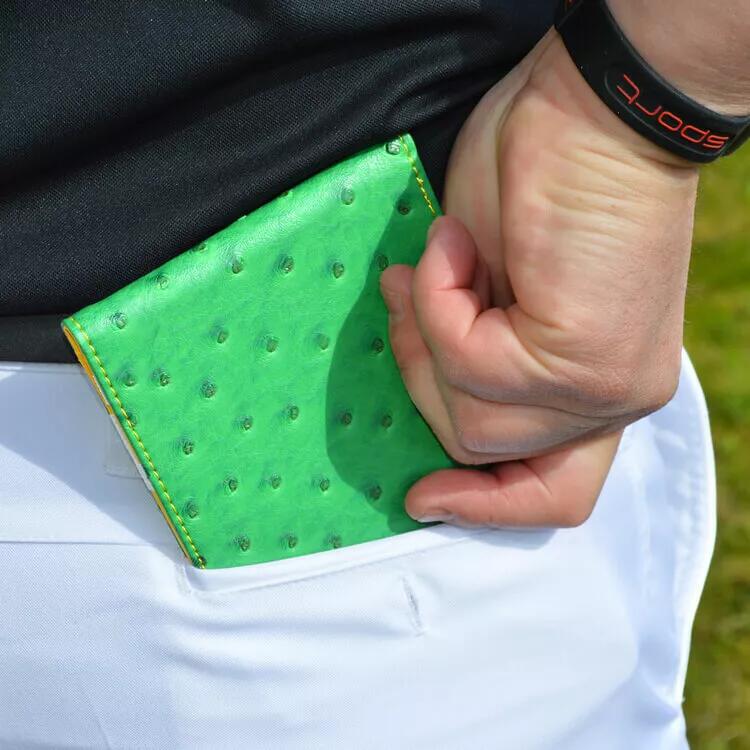 Premium Ostrich Golf carte de score porte-carte 6/6