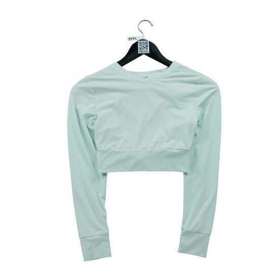 Second life - Damen Fitness Yoga Grünes T-Shirt - Wie neu