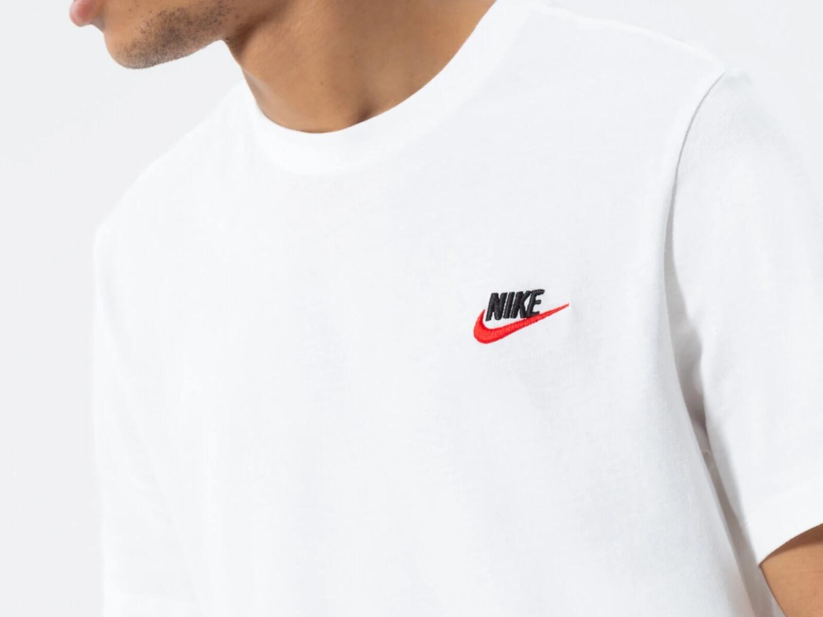 KOSZULKA męska NIKE AR4997-100 bawełniana biała sportowa t-shirt basic S 4/4