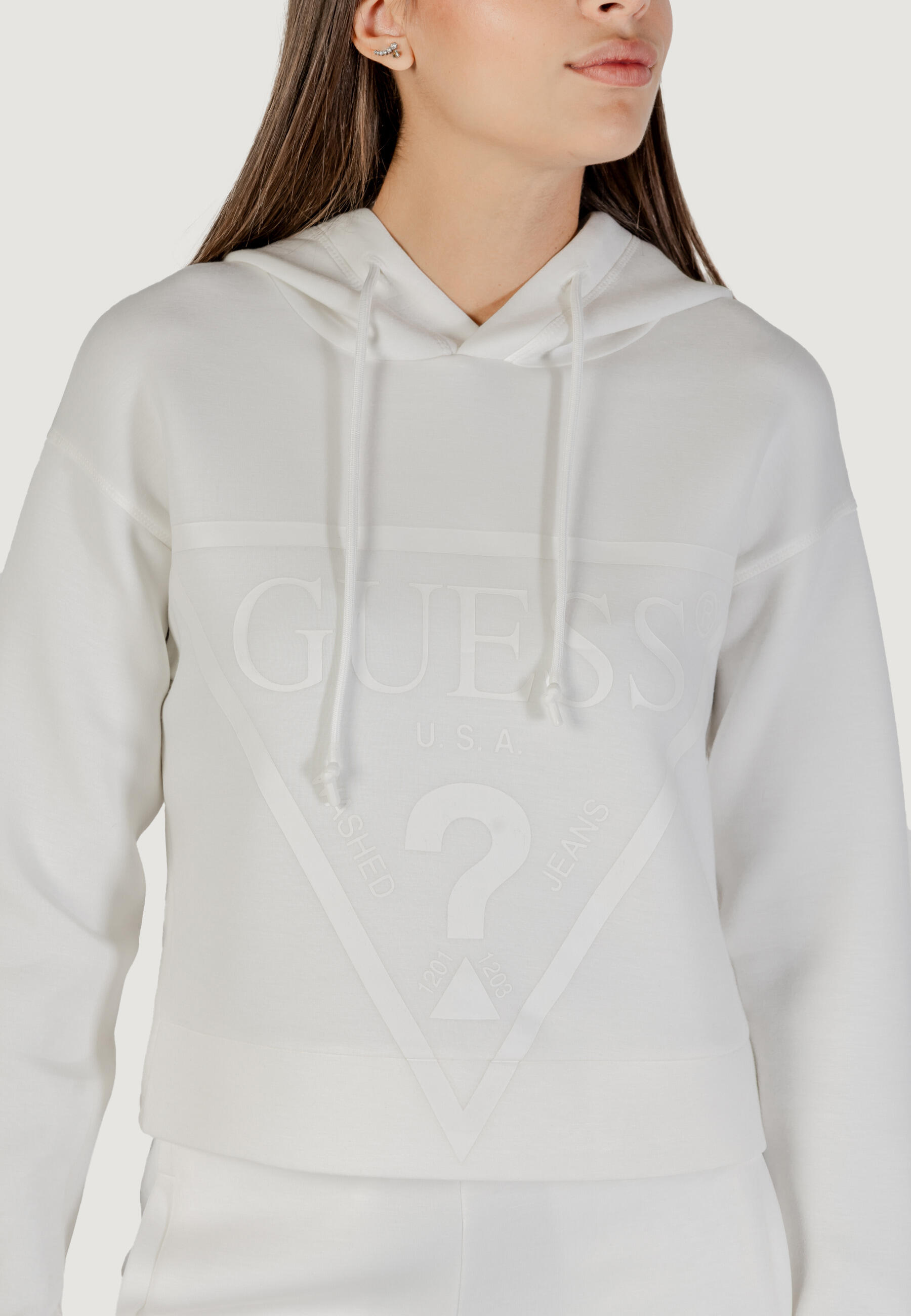 sweat-shirt NEW ALISA HOODED FEMME BLANC 3/5