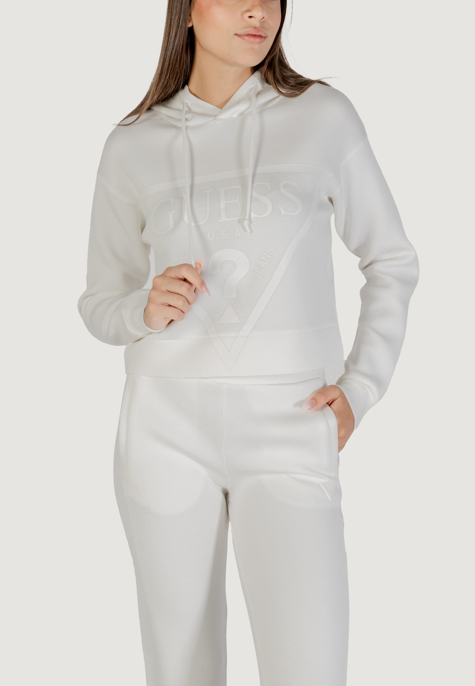 sweat-shirt NEW ALISA HOODED FEMME BLANC 2/5
