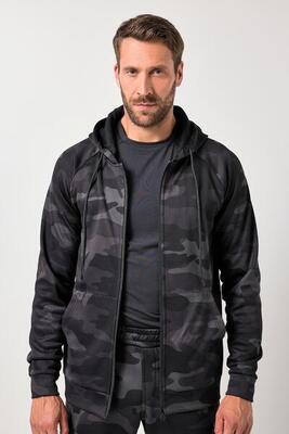 Herren Trainingsjacke Fitness Sweat Camouflage Kapuze bis 7 XL