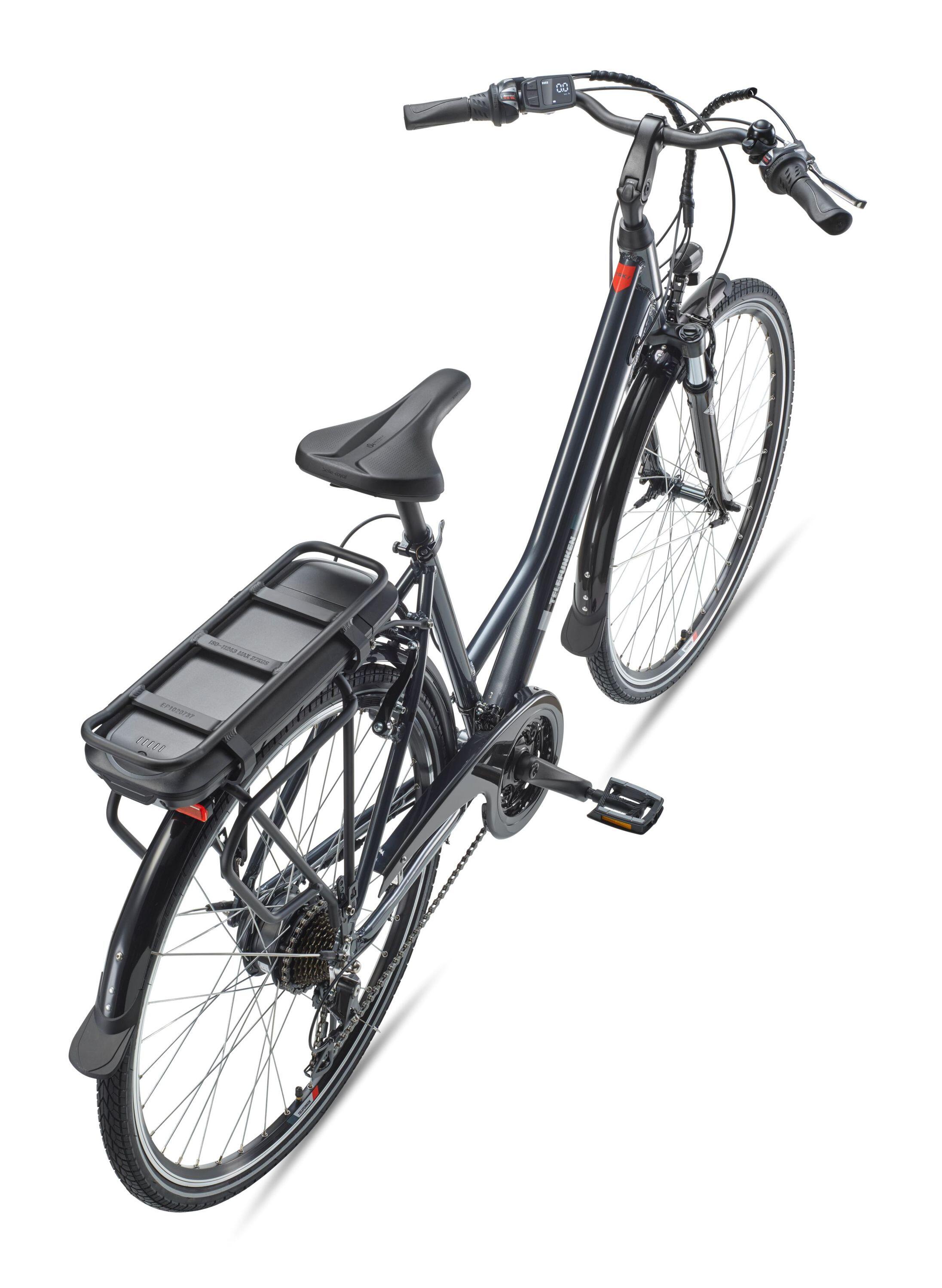 E-Bike XT485 28 Zoll 21-Gang Pedelec Trekking Touren Elektrofahrrad Damen grau 3/7