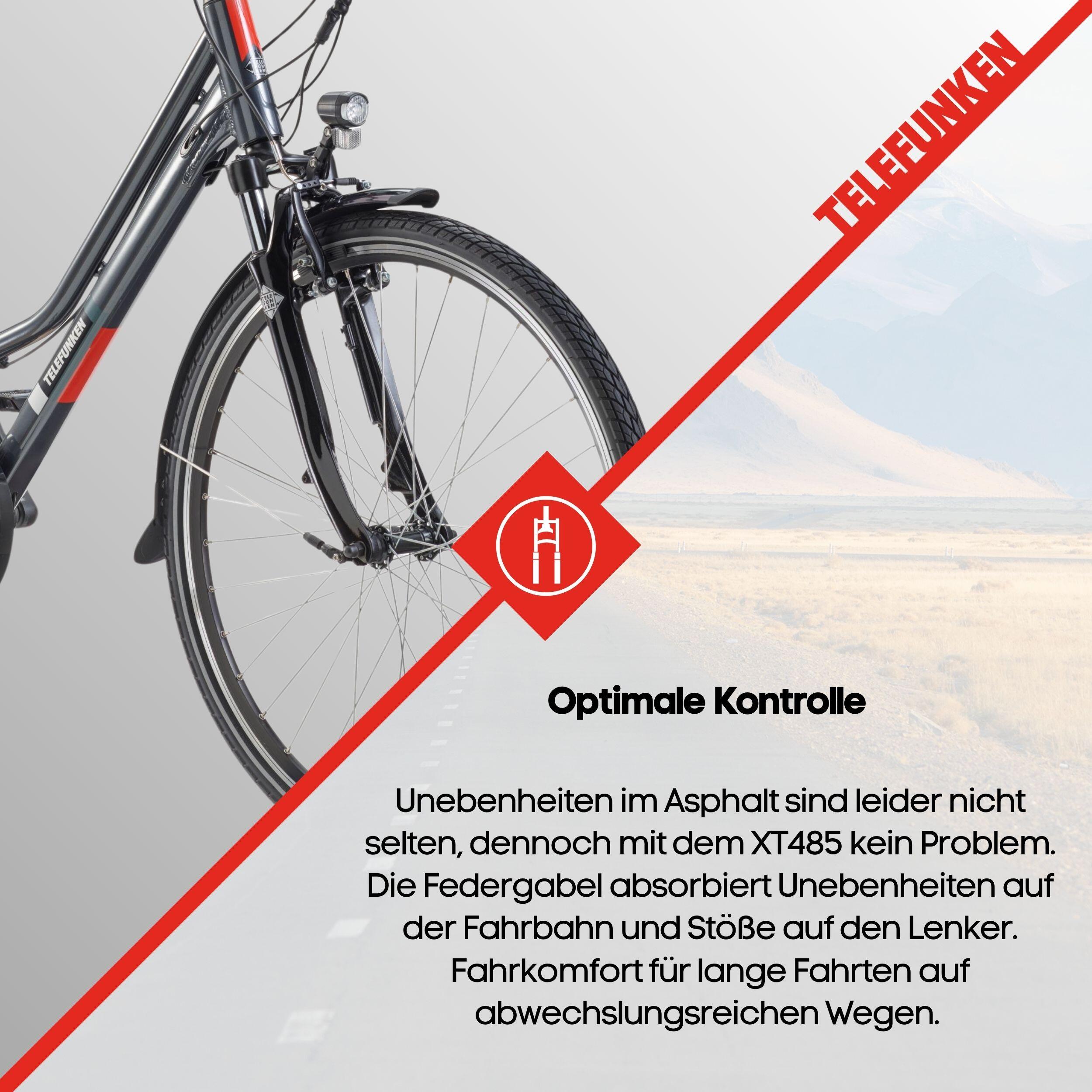 E-Bike XT485 28 Zoll 21-Gang Pedelec Trekking Touren Elektrofahrrad Damen  grau | Decathlon
