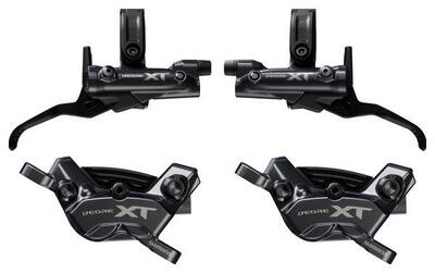 Shimano deore xt enduro bl-m8200/br-m8220 4-zuiger schijfremset (zonder rotors)