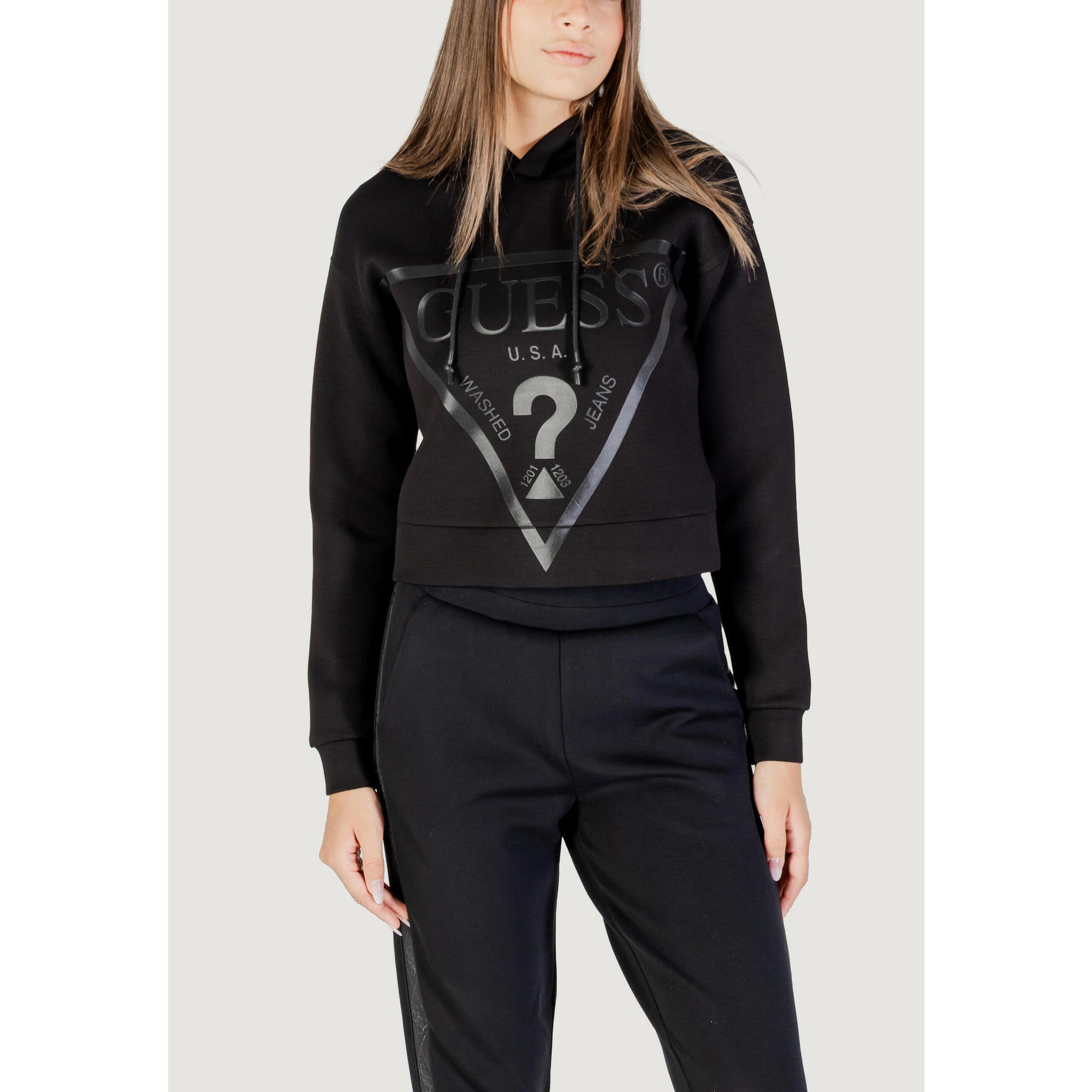 Guess Active - Sweat-shirt New Alisa Hooded Femme Noir - Sweat-shirt - Noir - Decathlon