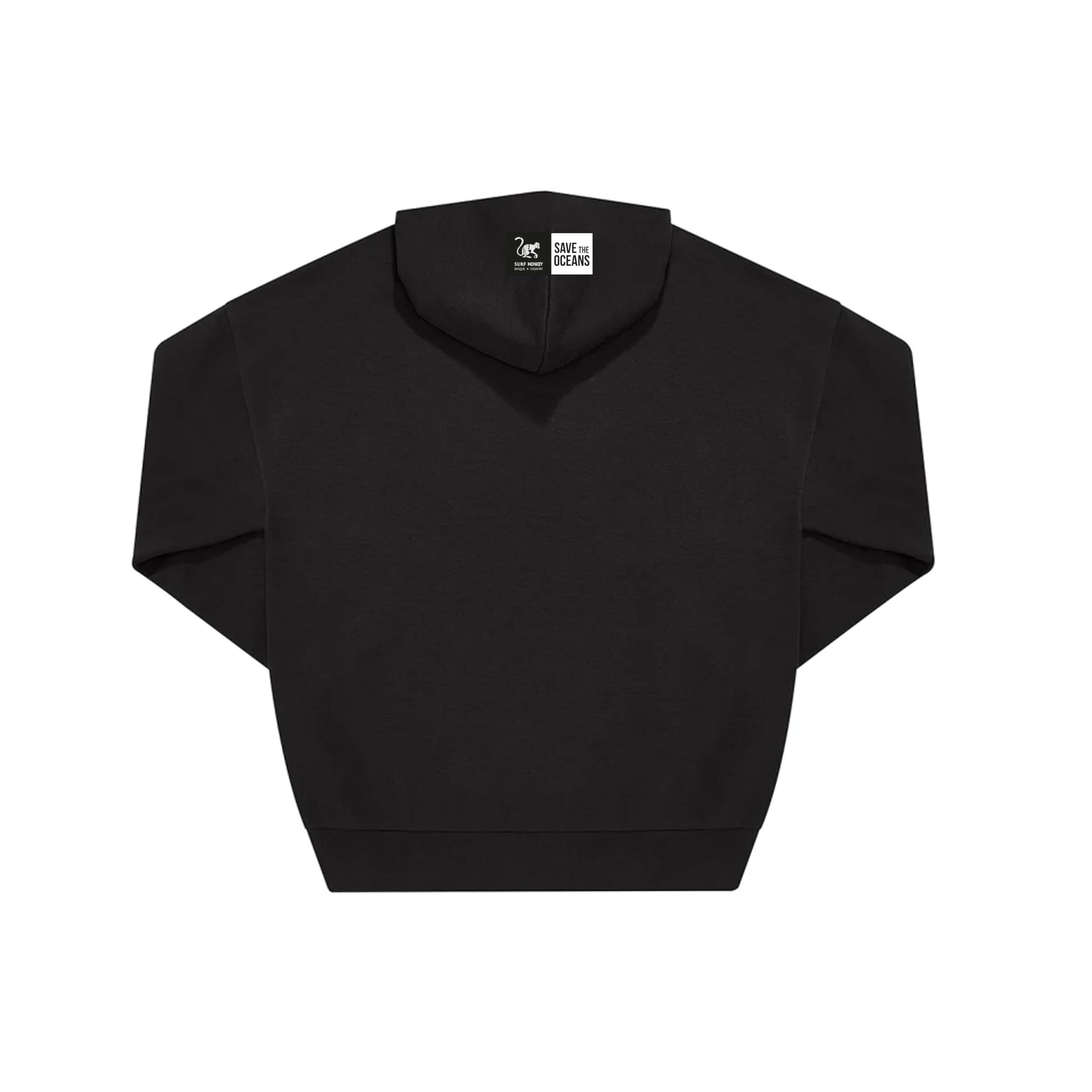 Sudadera - Oversize / Capucha / Adulto (Negro ) 2/6