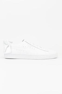 Puma basket bow wns – dames leren sneaker wit