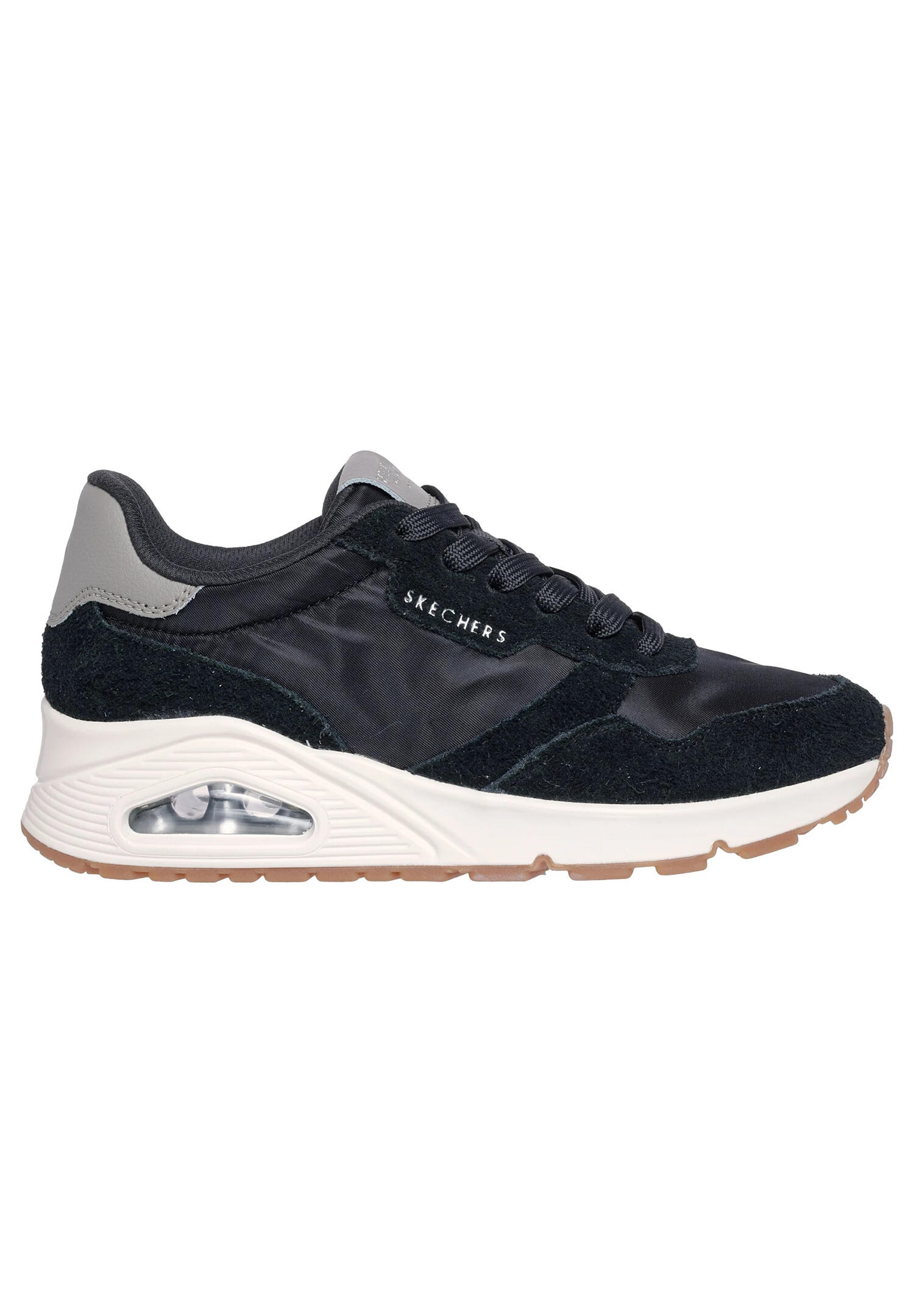 Zapatillas Deportivas de Ante Uno Stand On Air para Mujer Negro, Blanco 2/6