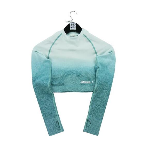 Second life - Damen Fitness Yoga Türkis T-Shirt - Wie neu