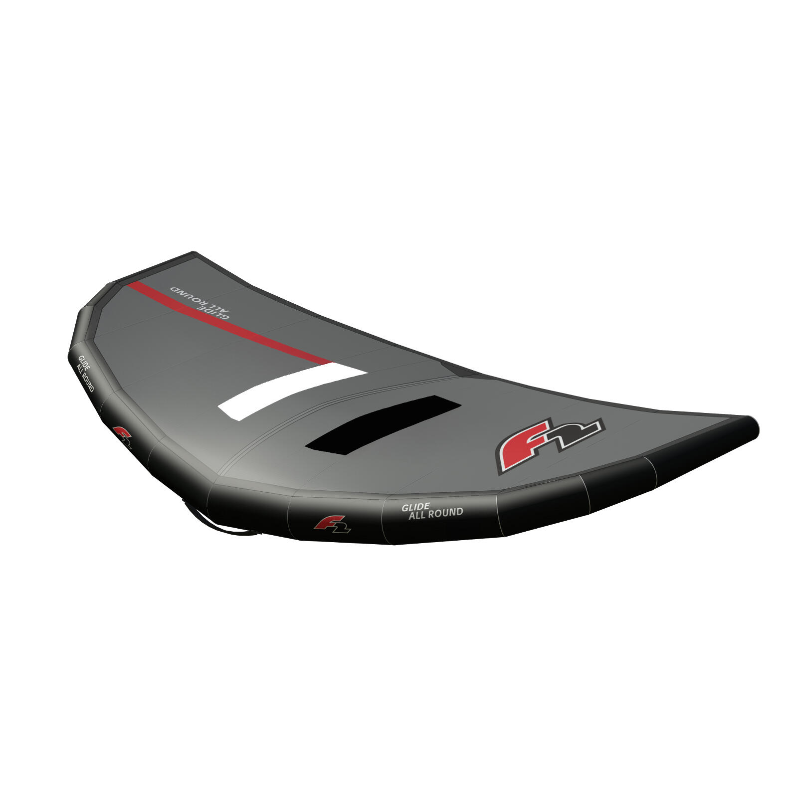 F2 Set Foilboard Glide Strato Team Rot 130L + Alu Foil 1700 + Wing 4qm 4/4