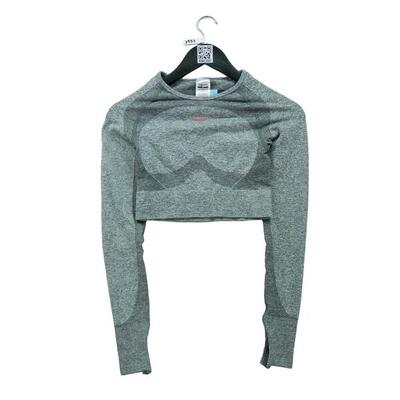 Second life - Damen Fitness Yoga Graues T-Shirt - Wie neu