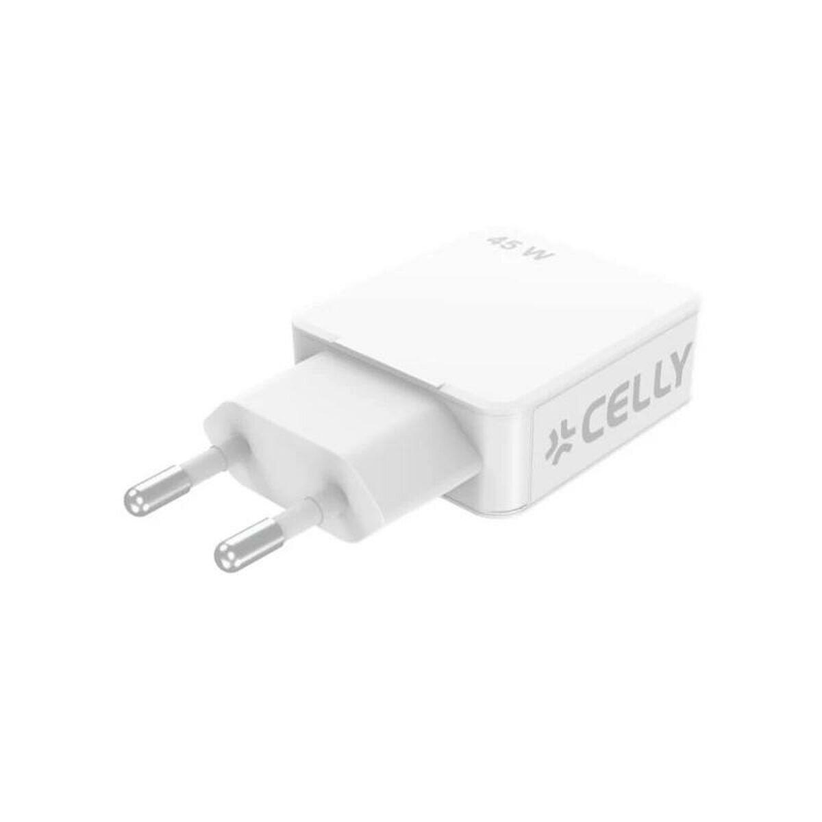 Carregador de Parede CELLY SLIMTC1C1A45WWH Tomada EU 2/5