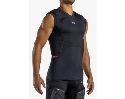 Under armour ua20420 youth pro 5-pad top nov xl zwart