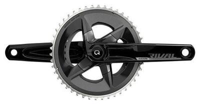 Power sensor crankstel sram rival d1 dub 2x12v 46-33 tanden (zonder kast) zwart