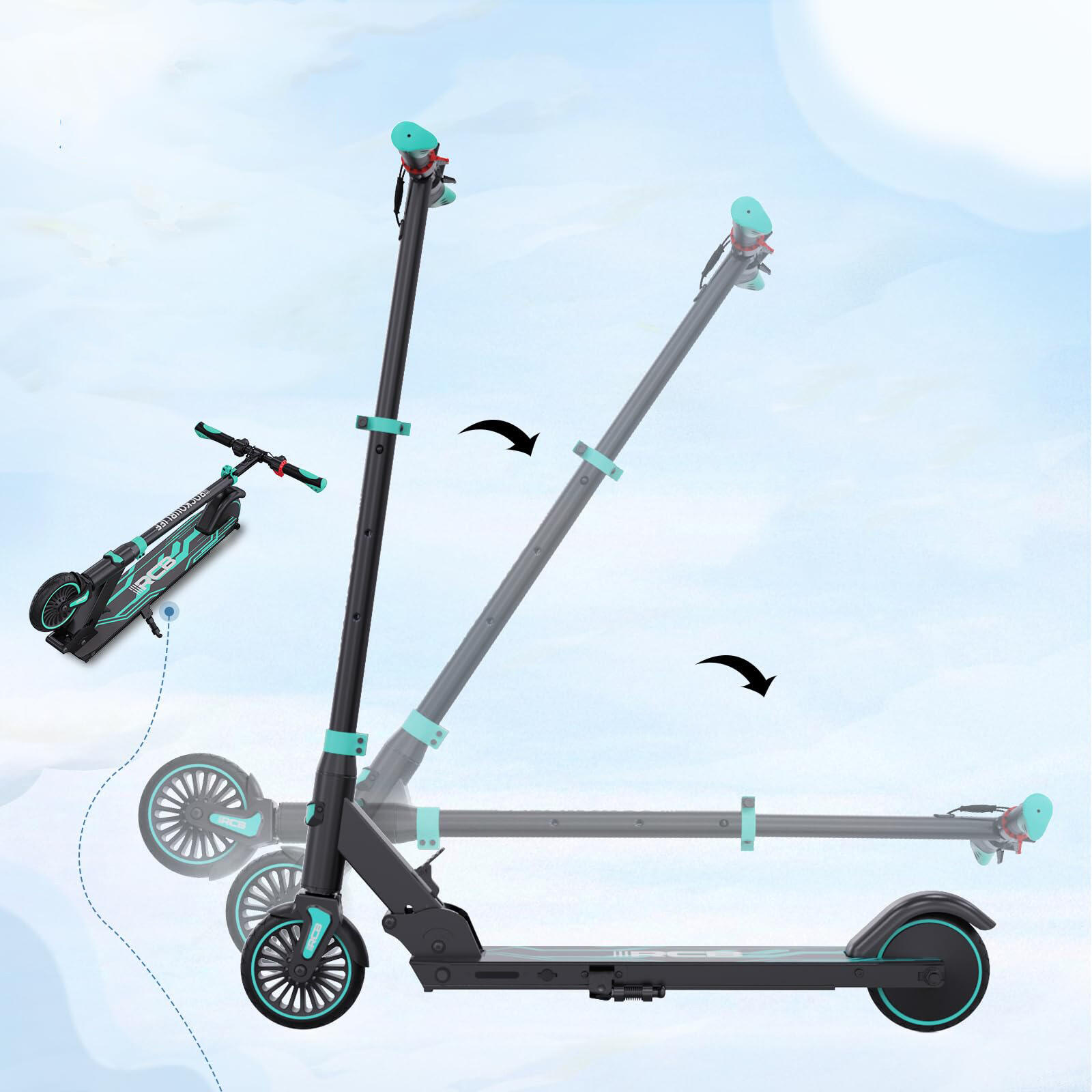 Trottinette électrique Enfant Pliable RCB-R15 2/8