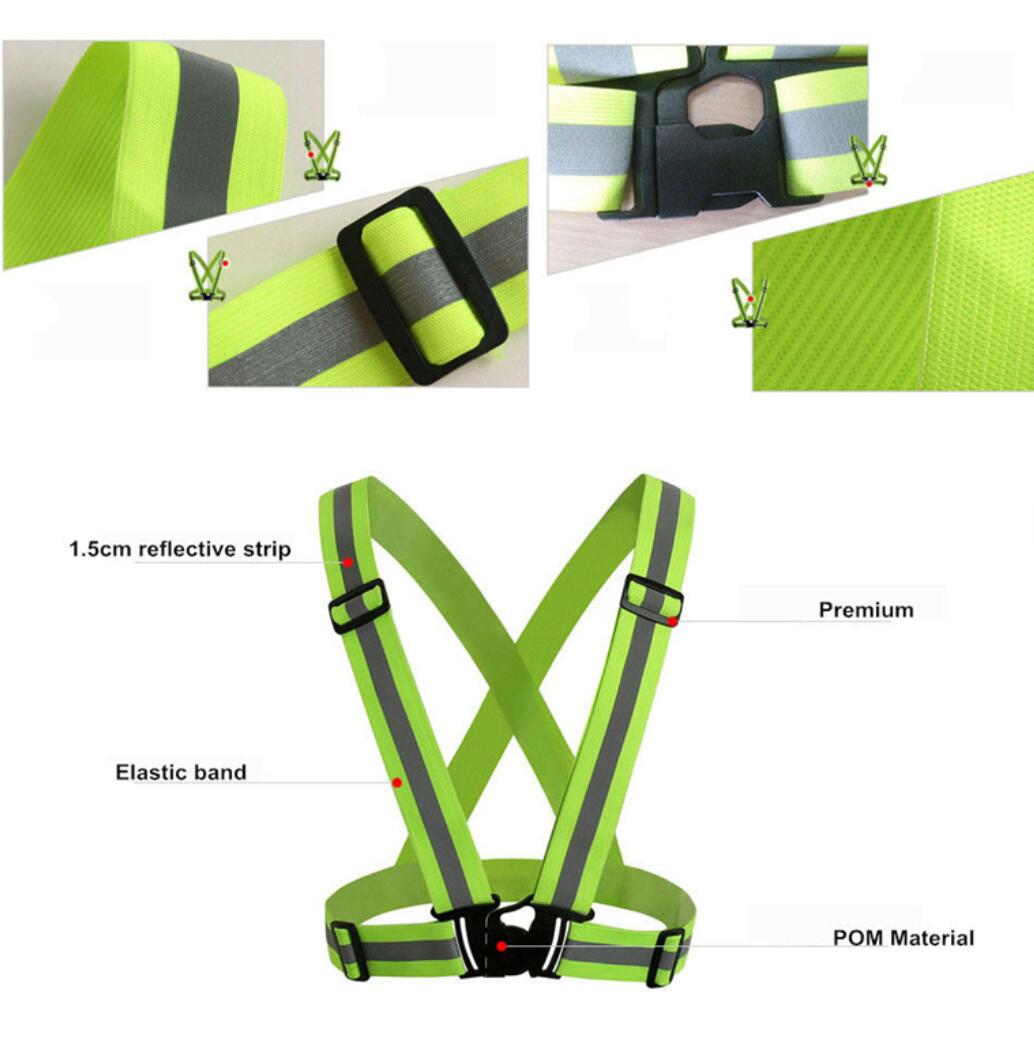Verstellbares reflektierendes fluoreszierendes Geschirr 5/7