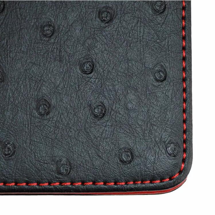 Premium Ostrich Golf carte de score porte-carte 4/6