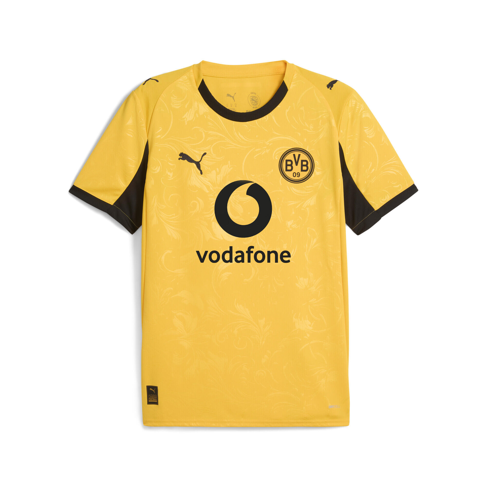 Męska koszulka pucharowa Borussia Dortmund 25/26 PUMA Yellow Sizzle Black