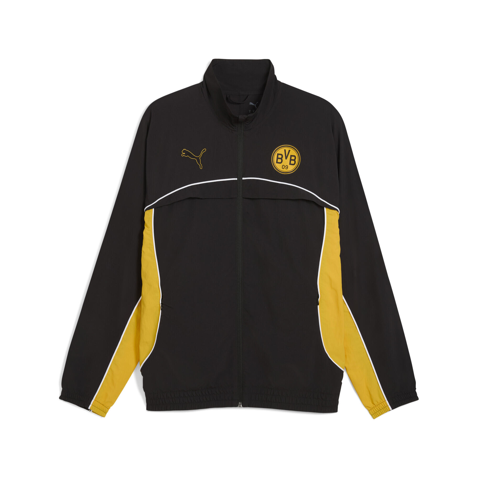 Męska kurtka Borussia Dortmund FtblStatement Cellerator PUMA Black Yellow Sizzle