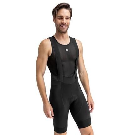 Men Cycling 's bib shorts in recycled fabrics Malhao Black