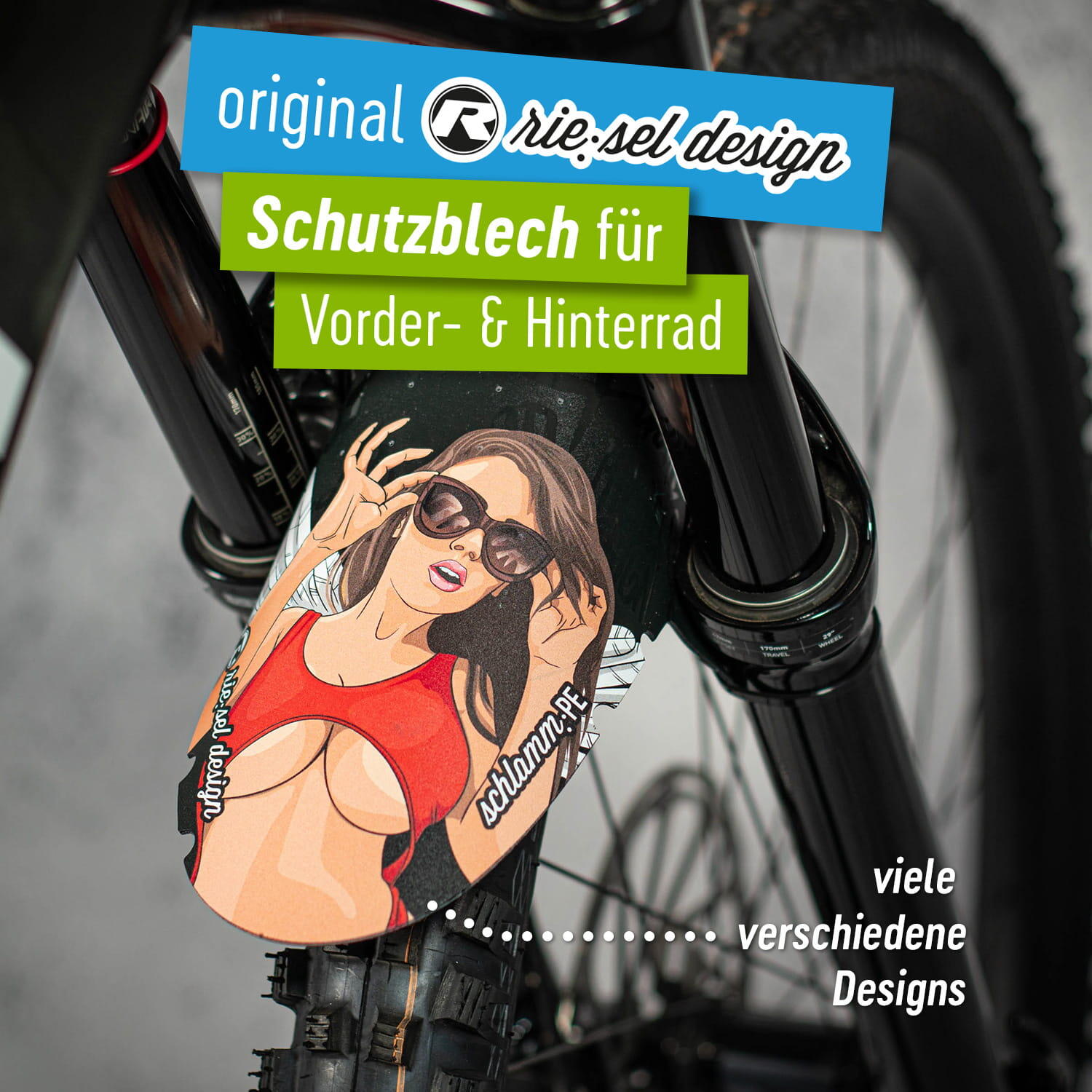 MTB Fahrrad Schutzblech Mudguard Vorne oder Hinten 20"/24"26"/27,5"/28" 3/8