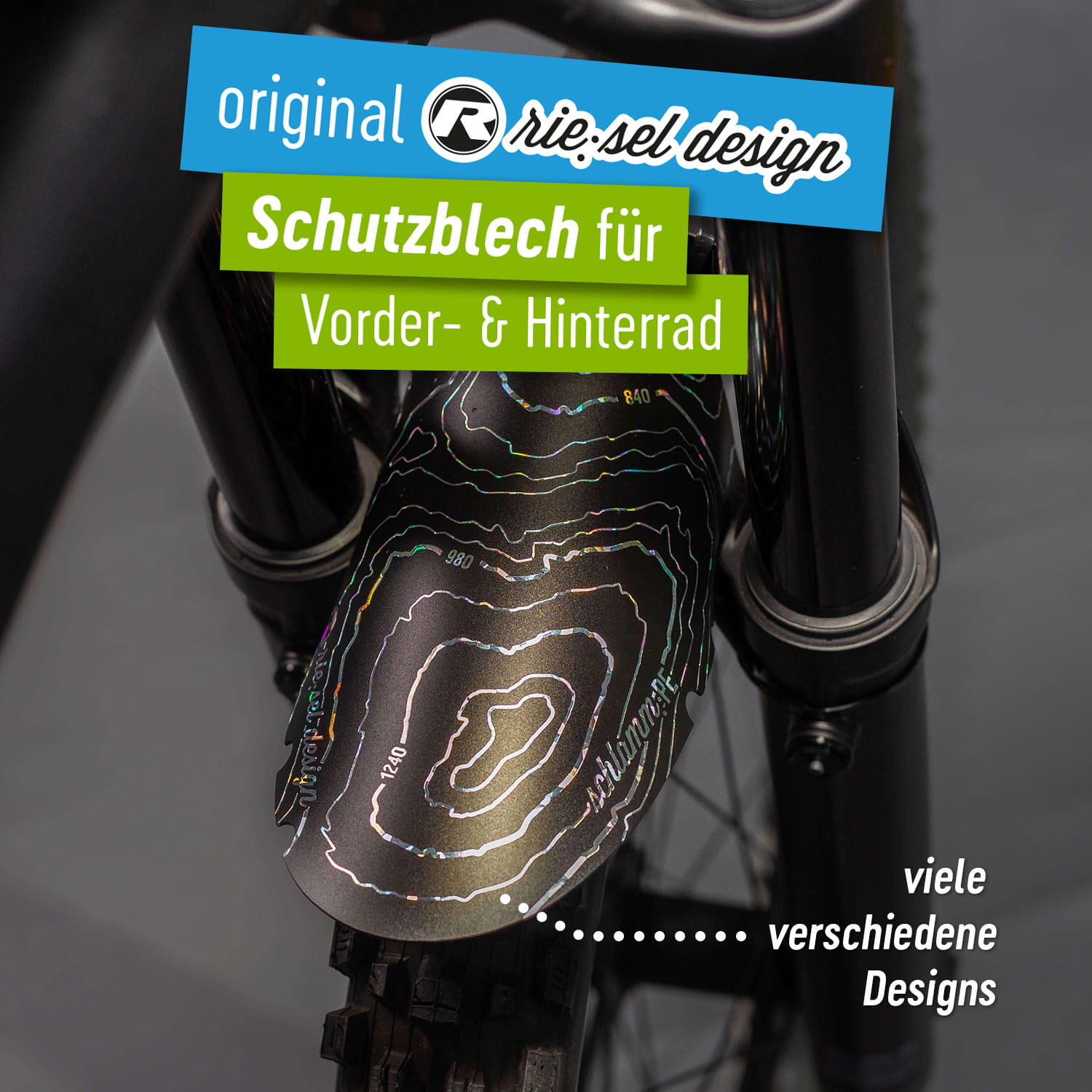 Parafanghi anteriori Riesel Design Schlamm PE 3/7