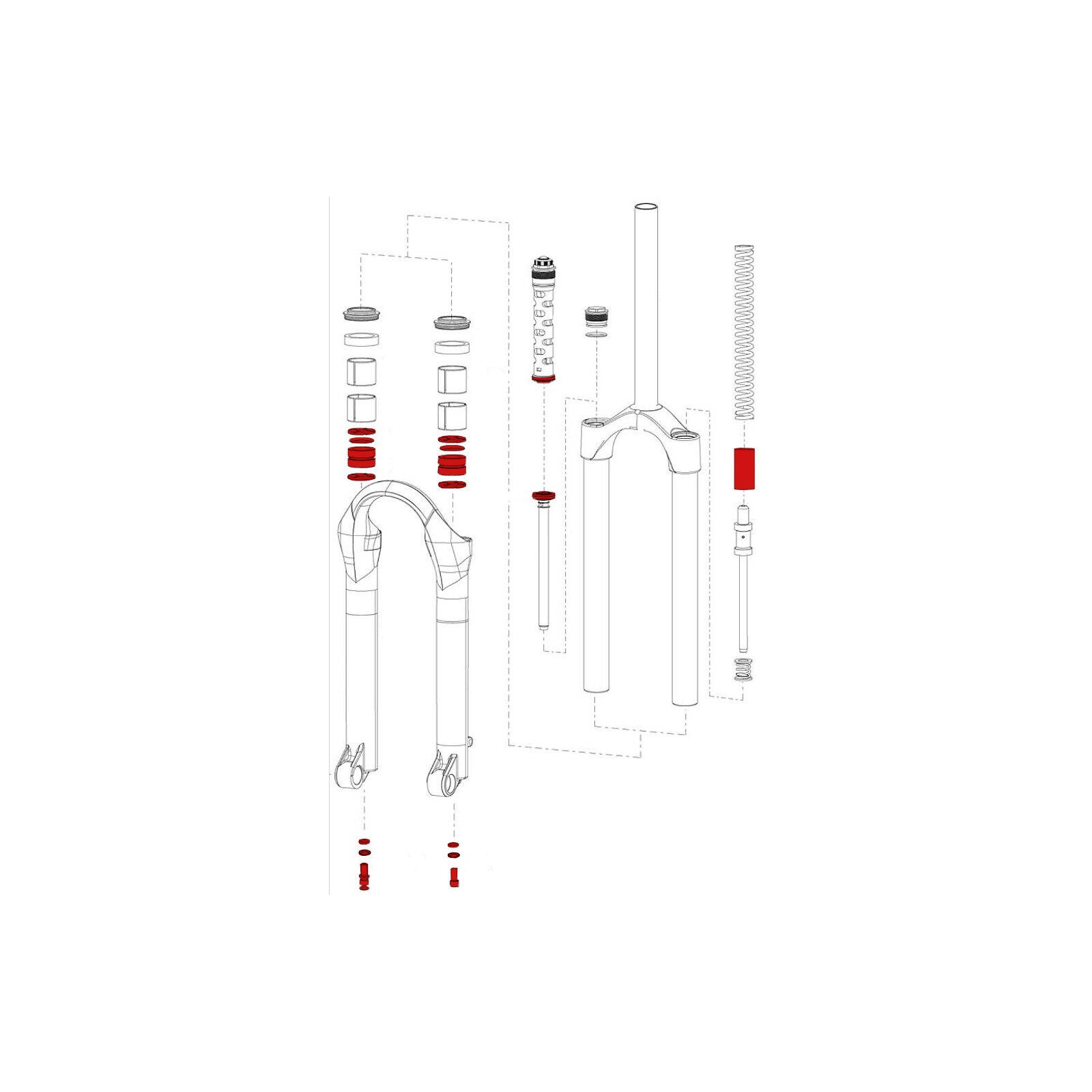 Kit de juntas de horquilla Rockshox Argyle 2/2