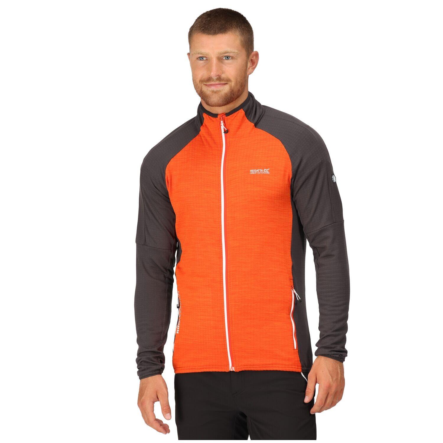 Midlayer Hepley Wandern/Outdoor/Trekking Herren RustyOra/Ash Ohne Atmungsaktiv 3/7