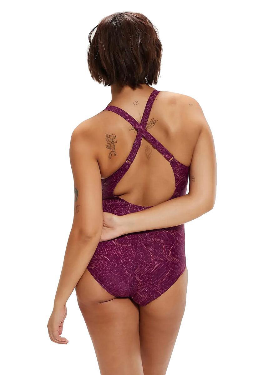 Maillot de bain imprimé Speedo Lexi - Cerise - Taille 32 3/6